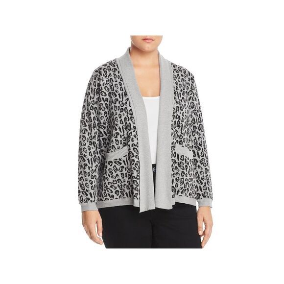 ALISON ANDREWS Sweaters - ALISON ANDREWS Womens Black Long Sleeve Wear To Work Sweater Plus 3X